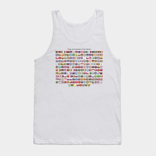 Flags and Capitals of the World HB Tank Top